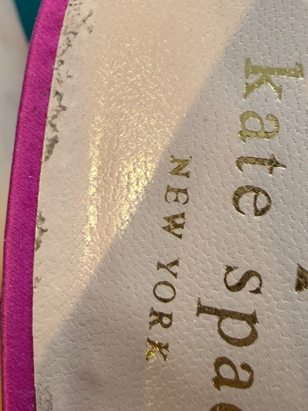 New Kate Spade Fushia / Glitter Sandals - Picture 7 of 8